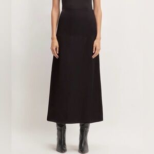 Everlane The Hammered Satin Slip Skirt